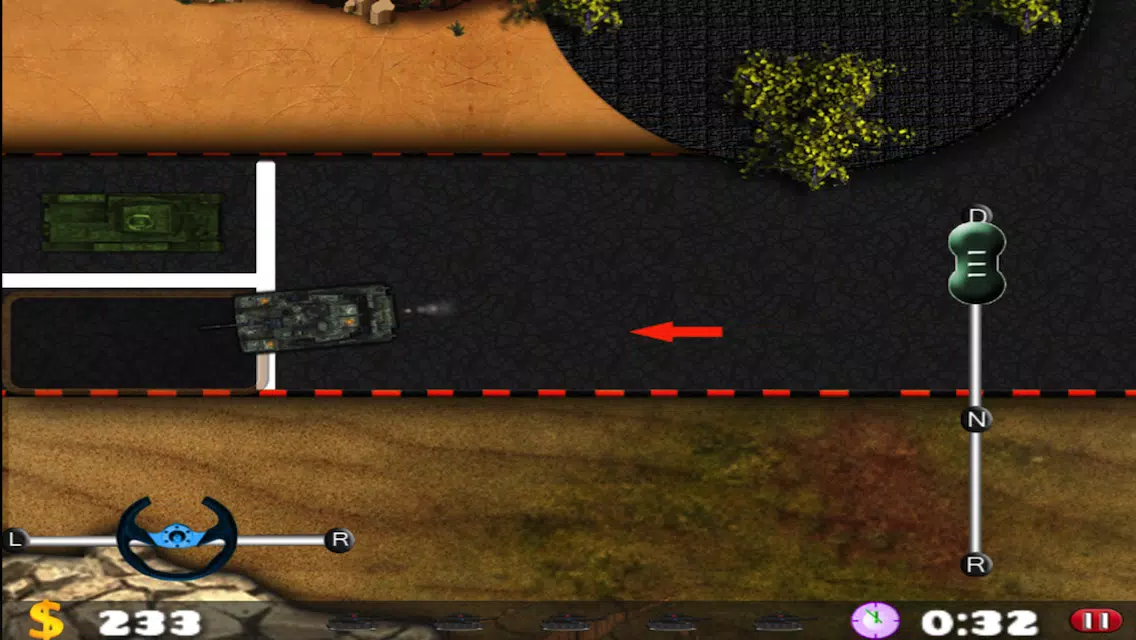 Tangkapan skrin Army Tank Parking Simulator