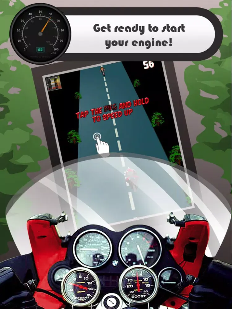 Tangkapan layar Asphalt Motorcycle Speed Dash iPad 