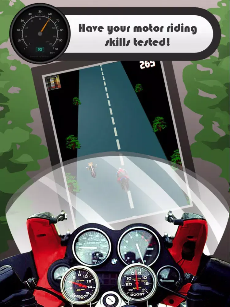 Tangkapan layar Asphalt Motorcycle Speed Dash iPad 