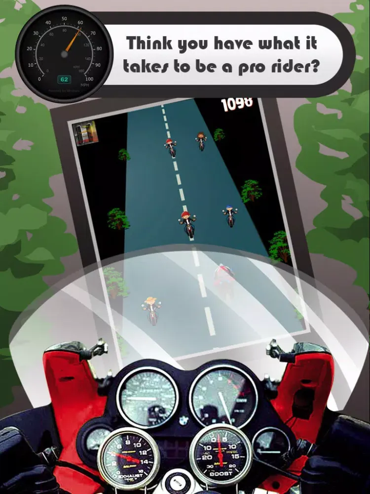 Tangkapan layar Asphalt Motorcycle Speed Dash iPad 