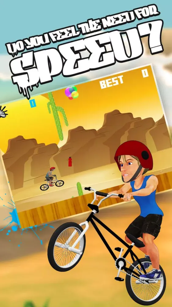 BMX Biker Racing Mayhem: Xtreme Mad Stunt Skills سکرین شاٹس