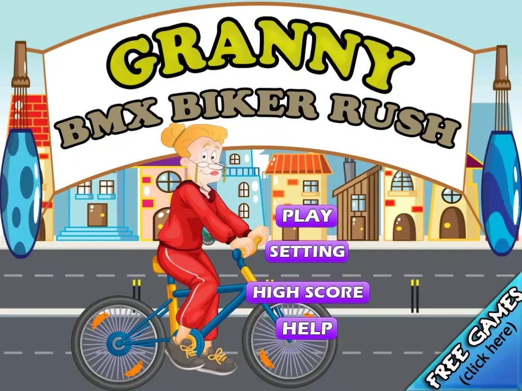 Granny BMX Biker Rush iPad  Screenshots