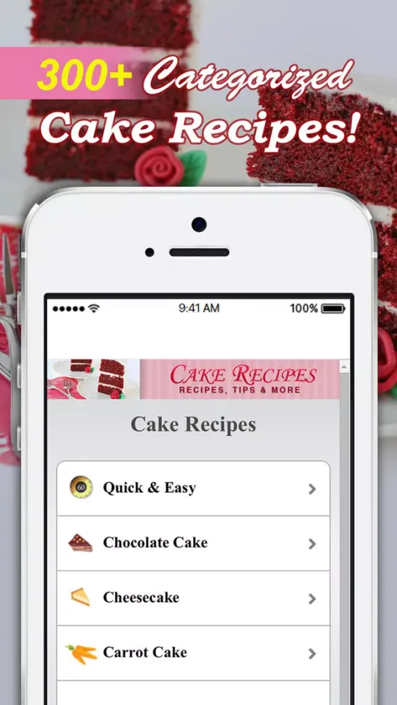 Скриншоты Cake Recipes!