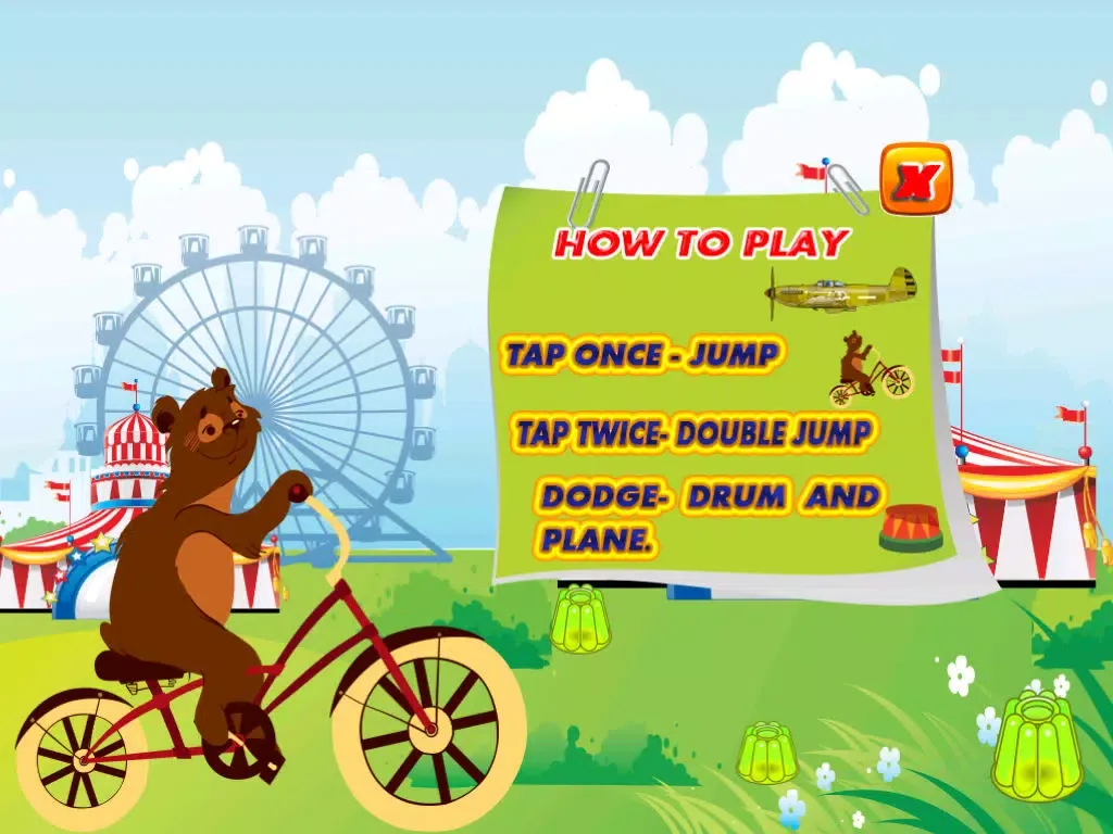 تصاویر Crazy Circus Bear Bike Rage iPad 