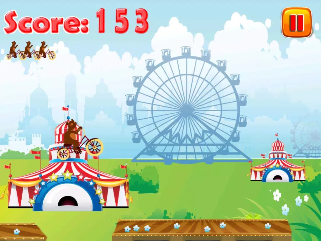 تصاویر Crazy Circus Bear Bike Rage iPad 