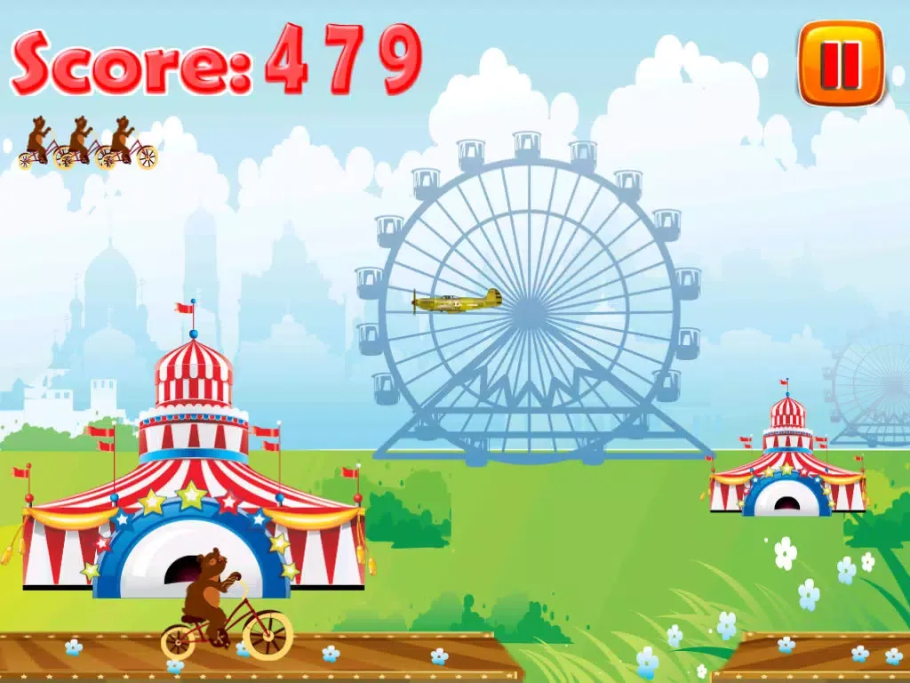 تصاویر Crazy Circus Bear Bike Rage iPad 