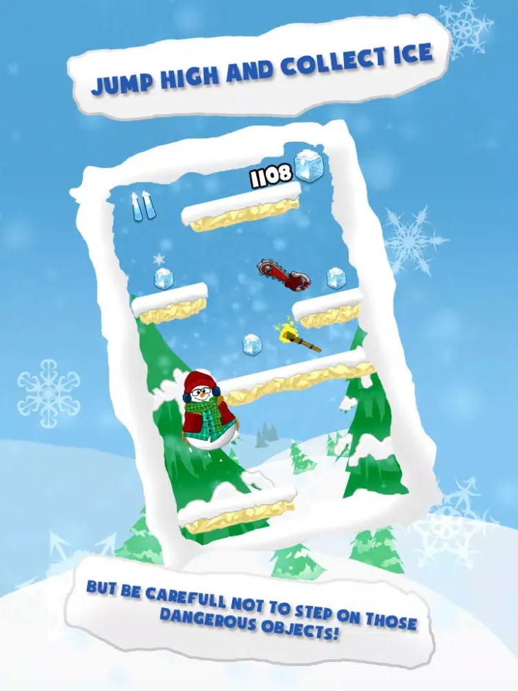 Frozen Snowman Jump Adventure Free iPad  Screenshots
