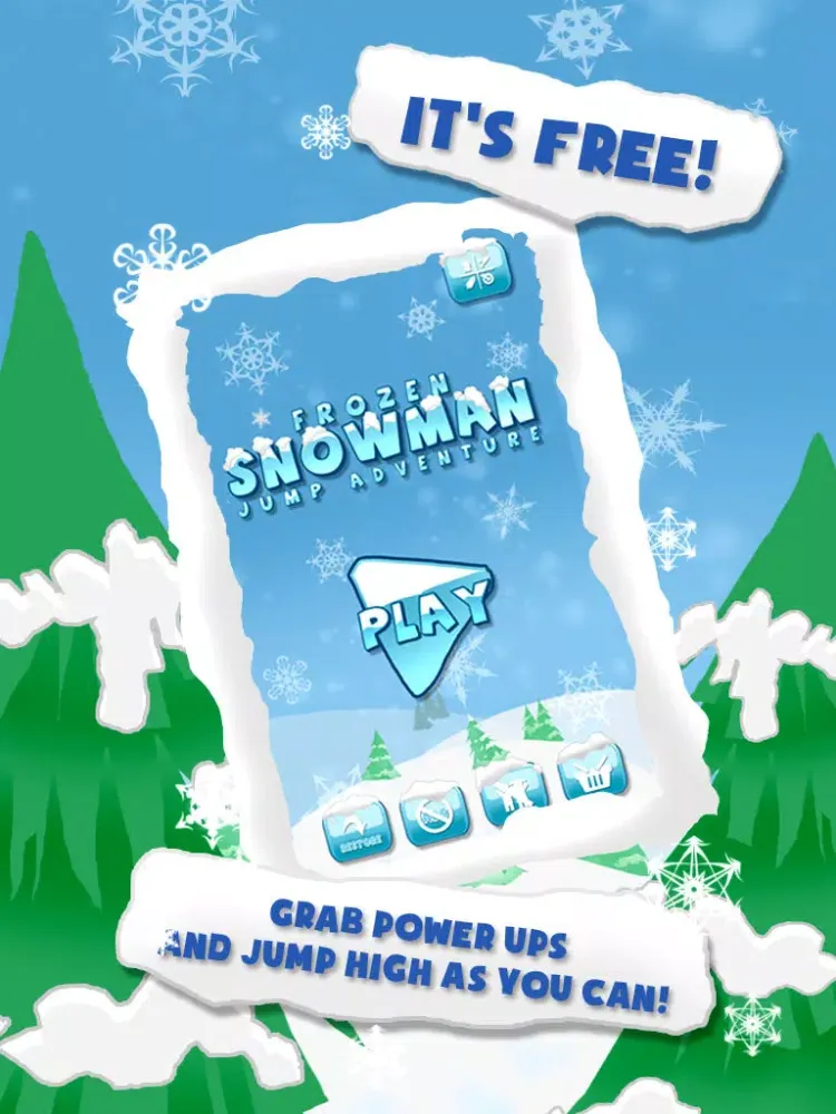 Frozen Snowman Jump Adventure Free iPad  Screenshots
