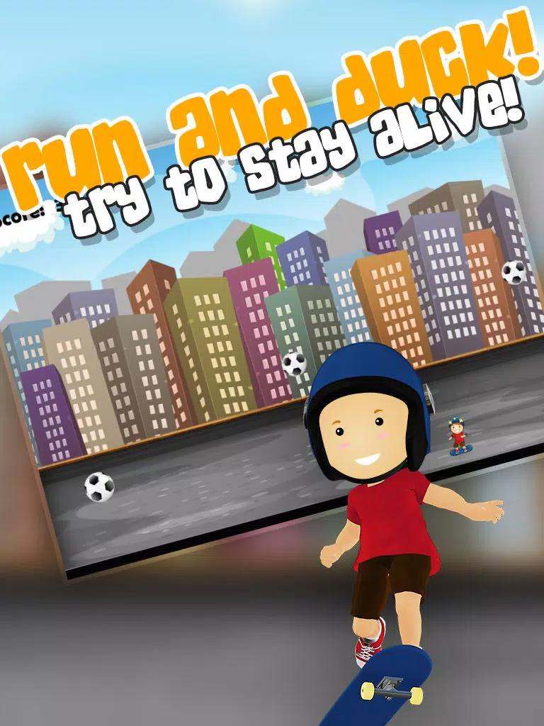 Halfpipe Skateboarder Rush: Don't Touch the Bouncy Balls iPad 应用截图