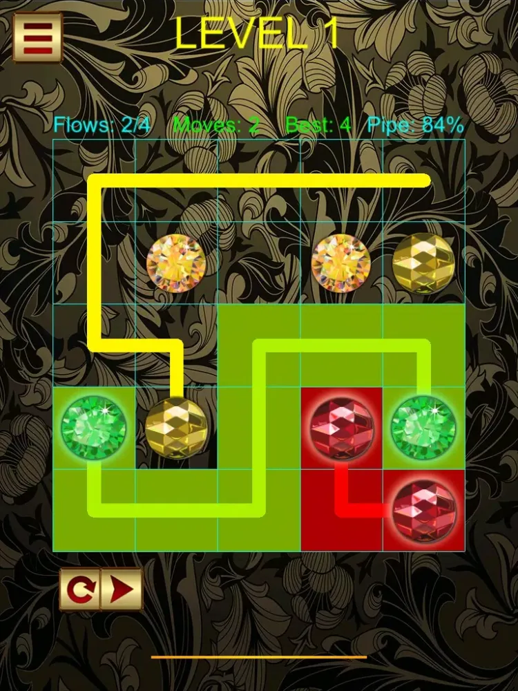 Tangkapan skrin Jewel Connect Lines iPad 