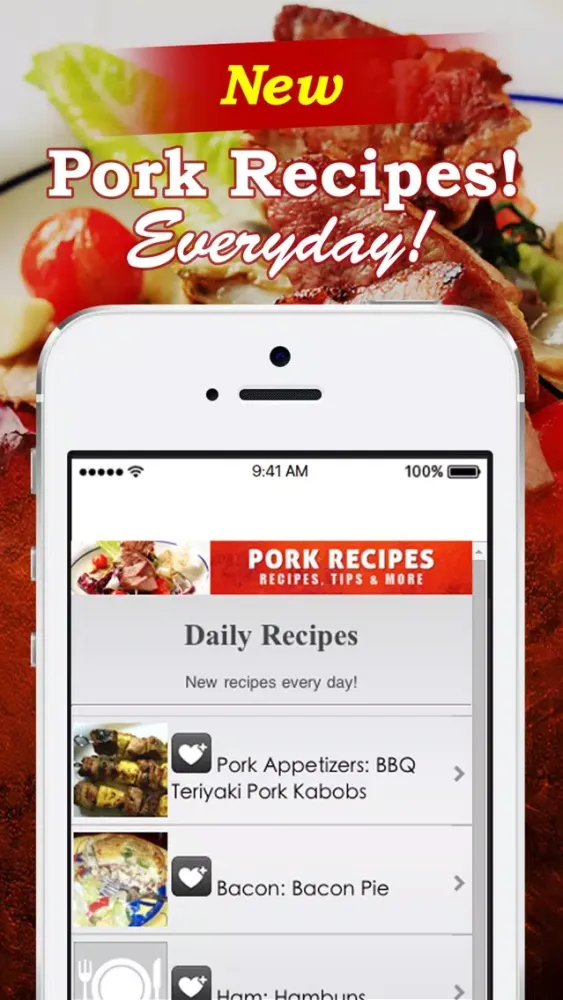 Screenshot di Pork Recipes!