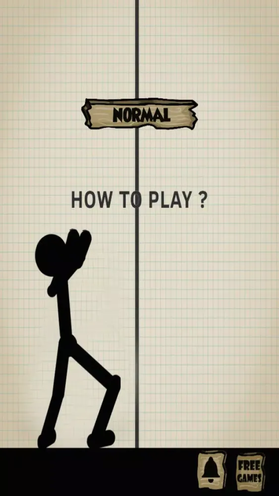 Ảnh chụp màn hình của Stickman Doodle Thief Fall: Amazing Jump Adventure