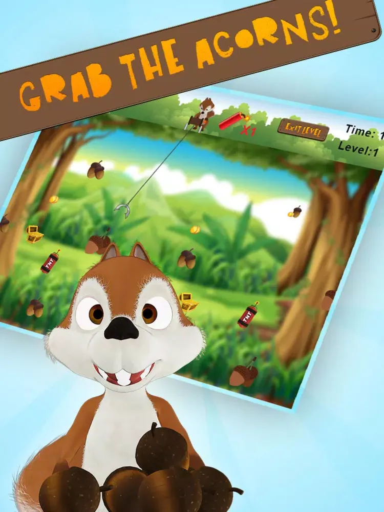 تصاویر Super Squirrel Nut Grabber iPad 