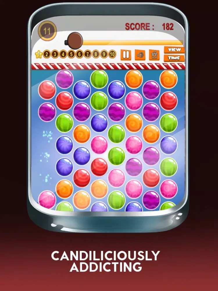 Captures d'écran de Yummy Juicy Candy Match: Sweet Factory Puzzle Game Pro iPad 