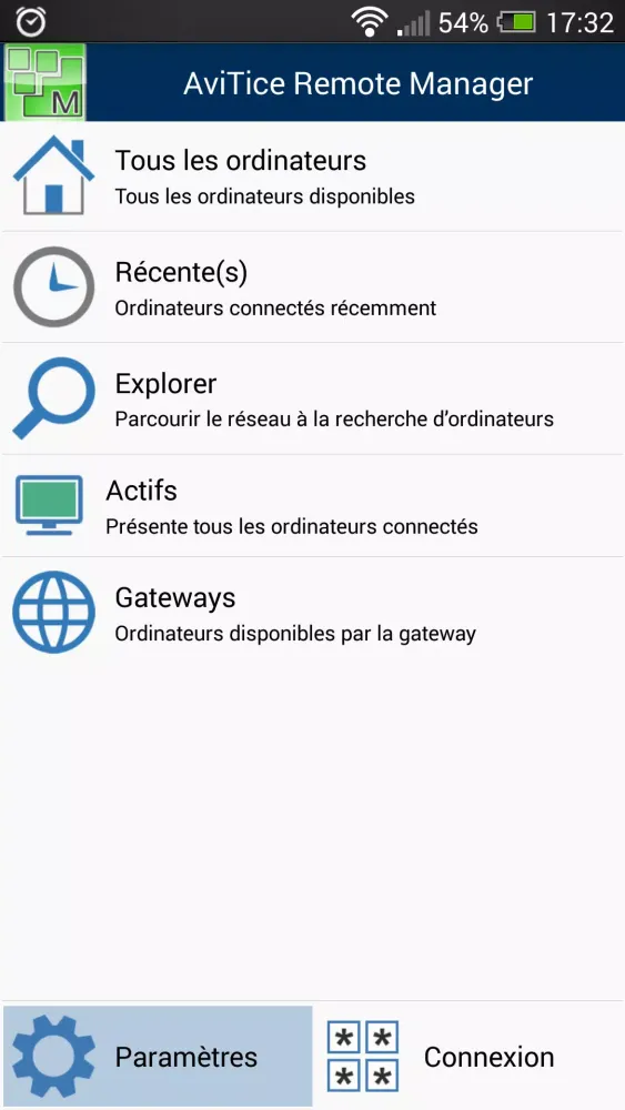 AviTice Remote Manager Control سکرین شاٹس