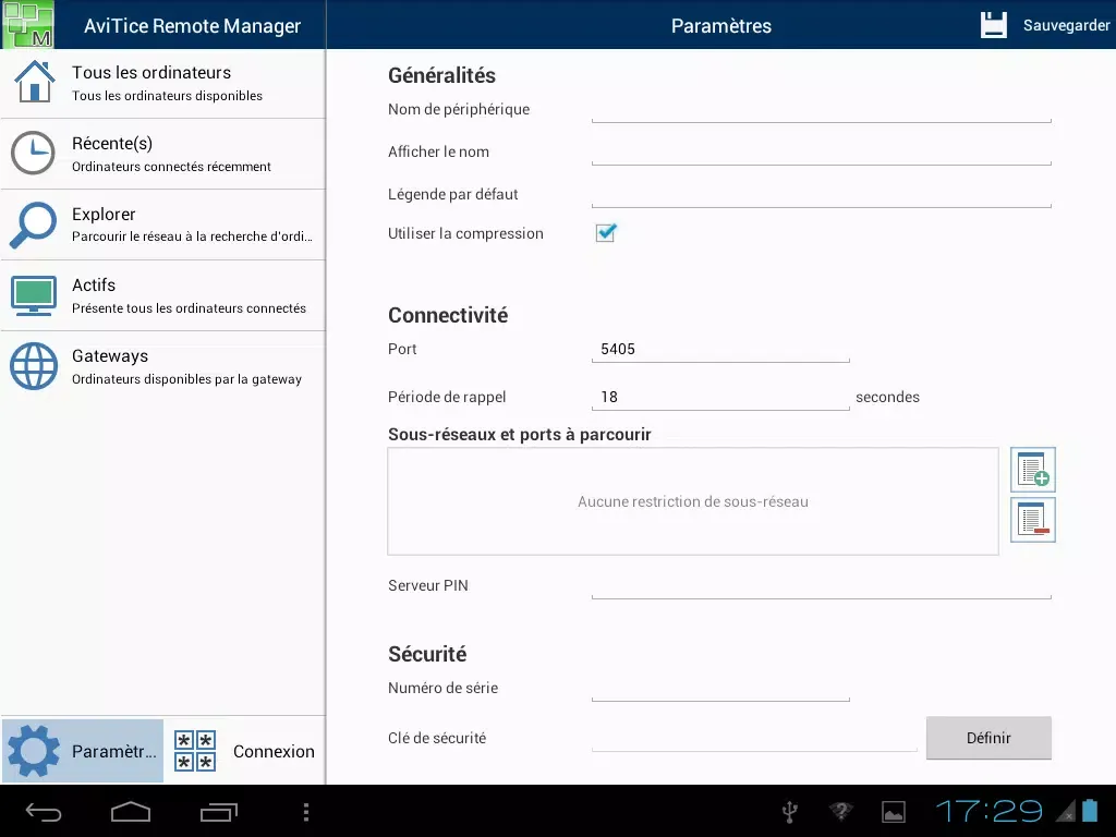 AviTice Remote Manager Control سکرین شاٹس
