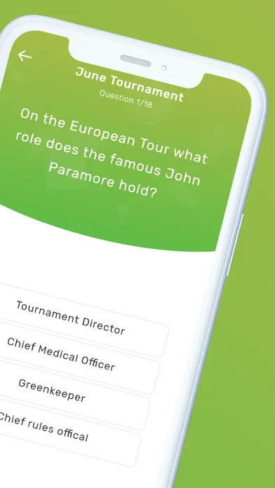 Capturas de tela do GolfQuizz: Quizzes for golfers