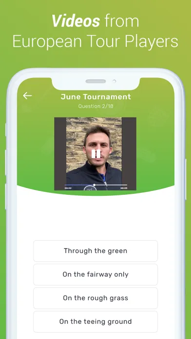 Capturas de tela do GolfQuizz: Quizzes for golfers