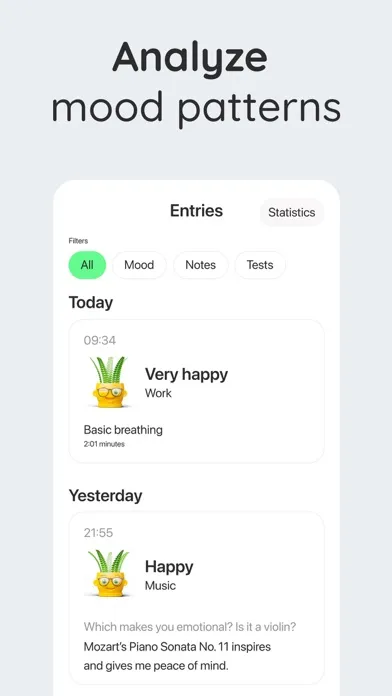 Tangkapan layar Mentalio - AI Mood Journal