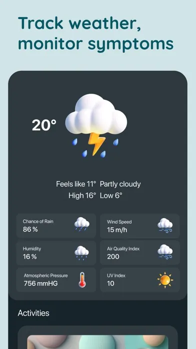 WeatherMind: Health & Forecast应用截图