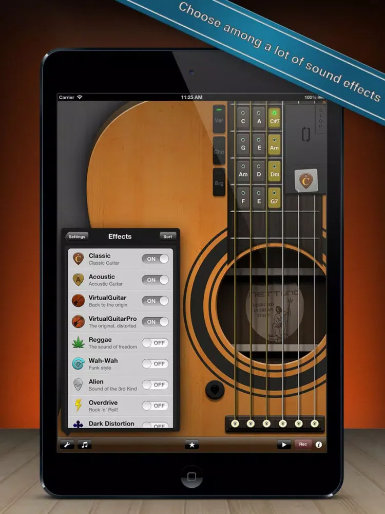 Virtual Guitar 3 iPad  Screenshots