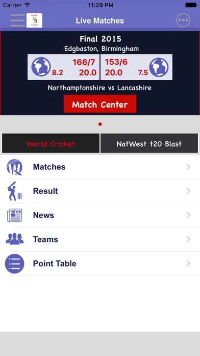 Zrzuty ekranu NatWest t20 Blast 2017