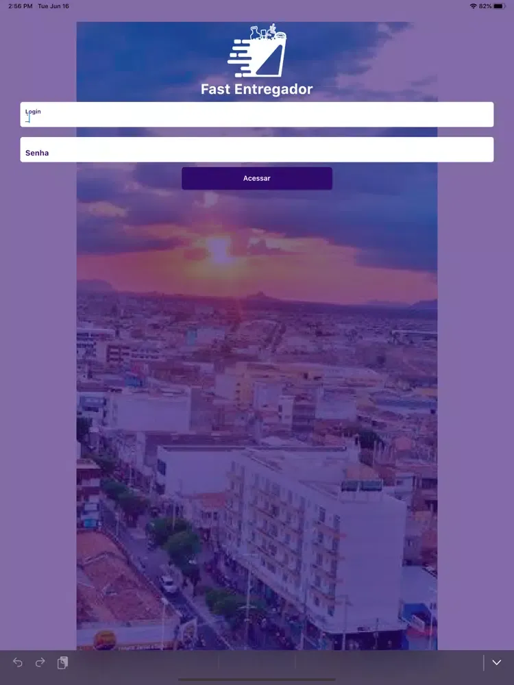 Ảnh chụp màn hình của Fast Entregador iPad 