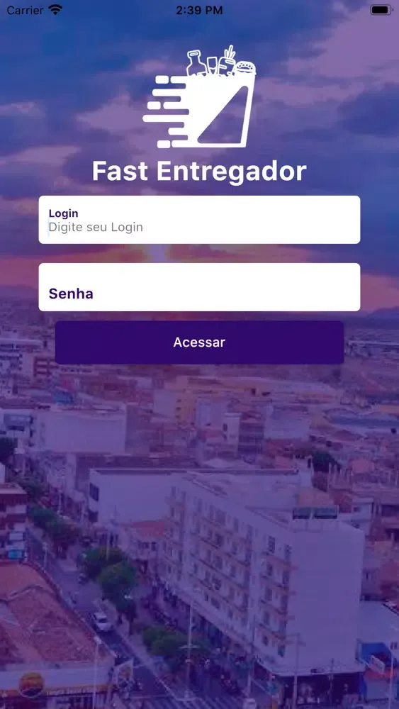 Ảnh chụp màn hình của Fast Entregador