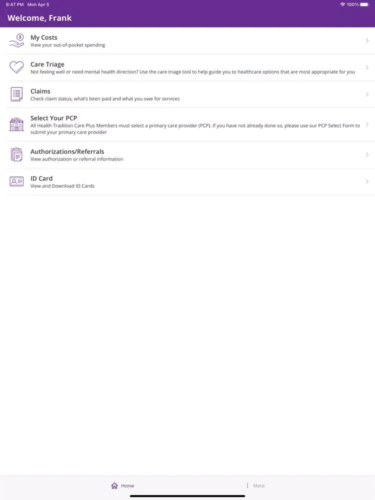 Tangkapan skrin Maddy Portal 2.0 iPad 