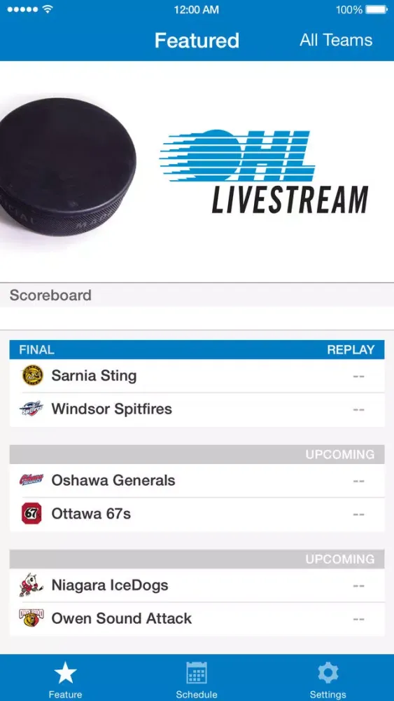 Tangkapan skrin OHL Livestream