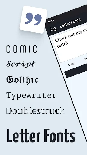 ภาพหน้าจอของ Letter Fonts - Stylish Text