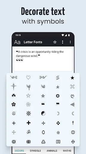 ภาพหน้าจอของ Letter Fonts - Stylish Text