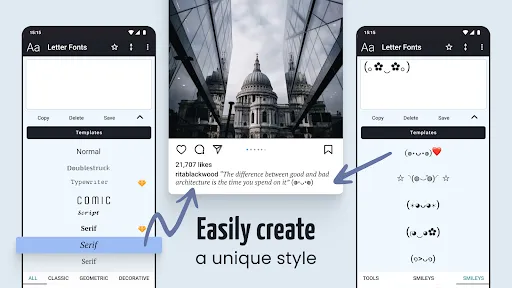 ภาพหน้าจอของ Letter Fonts - Stylish Text