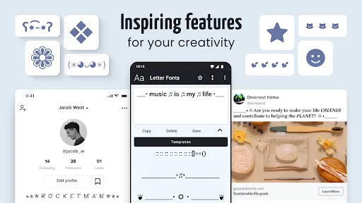 ภาพหน้าจอของ Letter Fonts - Stylish Text