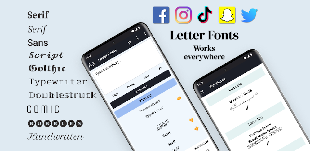 Letter Fonts