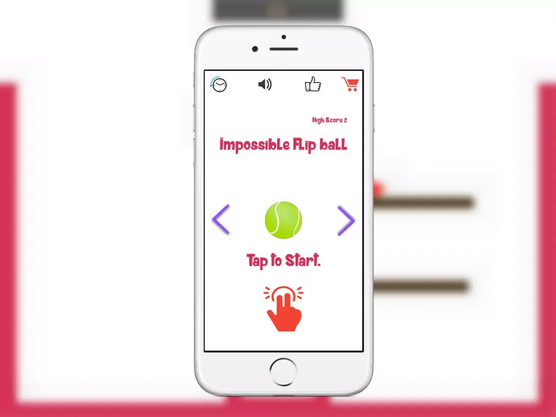 Capturas de tela do Impossible Flip ball iPad