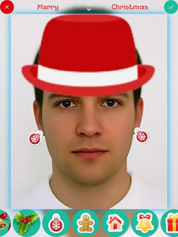 Ảnh chụp màn hình của Christmas Stickers - Photo Booth Editor with Holiday Christmas Stickers iPad 