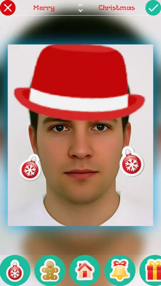 Ảnh chụp màn hình của Christmas Stickers - Photo Booth Editor with Holiday Christmas Stickers