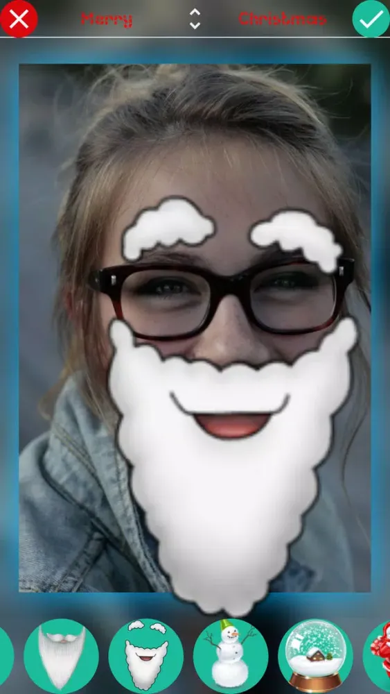 Ảnh chụp màn hình của Christmas Stickers - Photo Booth Editor with Holiday Christmas Stickers