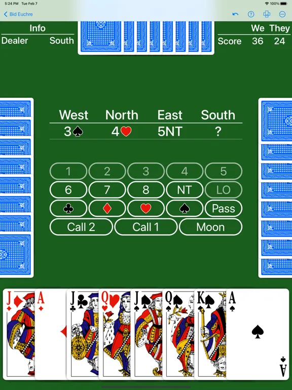 Bid Euchre - Expert AI iPad  Screenshots