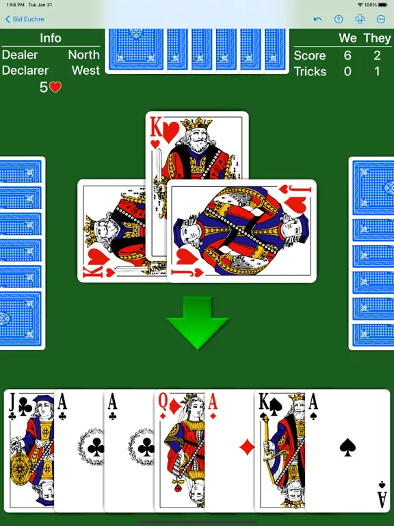 Bid Euchre - Expert AI iPad  Screenshots