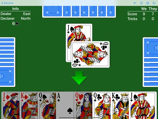 Bid Euchre - Expert AI iPad  Screenshots