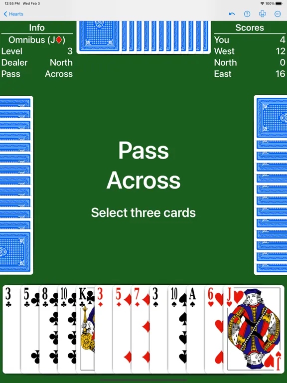 ภาพหน้าจอของ Hearts - Play with your rules iPad 