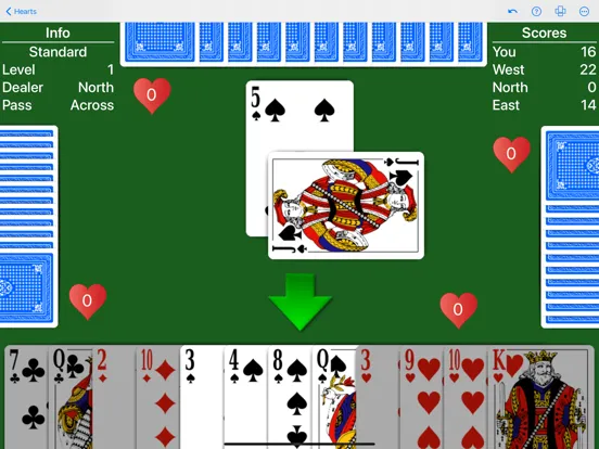 ภาพหน้าจอของ Hearts - Play with your rules iPad 