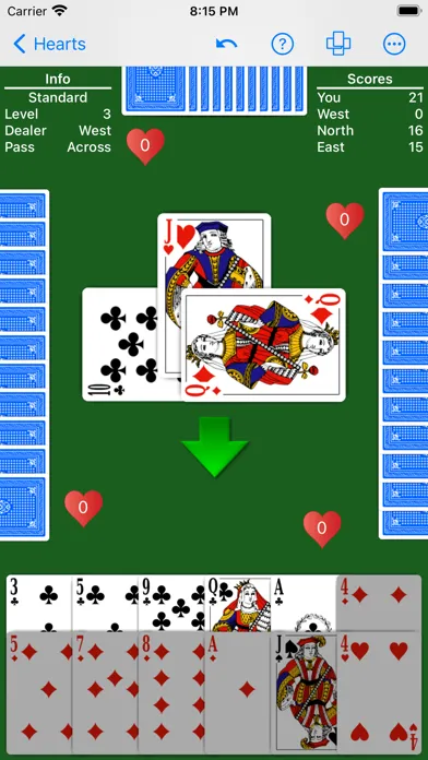 ภาพหน้าจอของ Hearts - Play with your rules