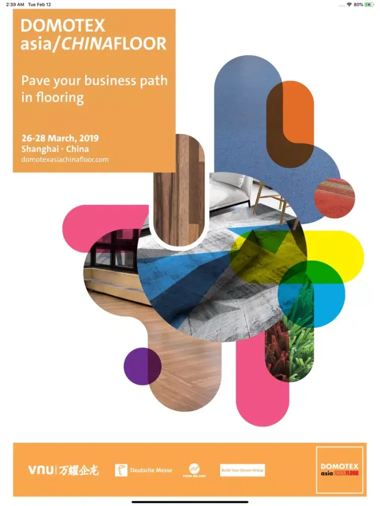 Captures d'écran de DOMOTEX asia 地材展 2019 iPad 