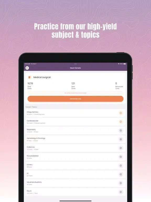 NCLEX100 iPad  স্ক্রিনশট
