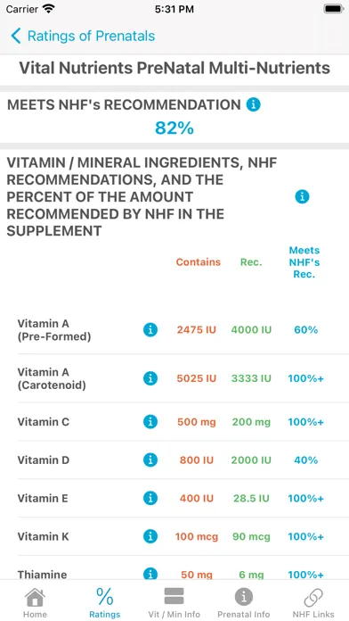 Prenatal Rater Screenshots