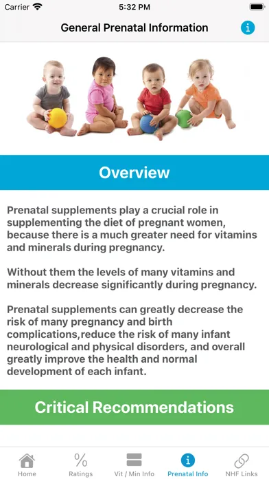 Prenatal Rater Screenshots