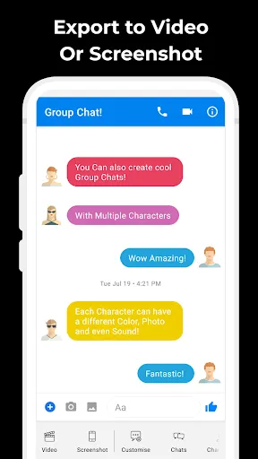 Скриншоты Text Message Creator